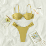 P&auml;itsed, mustadeta kolmnurksed suured ujumisriided naiste poolitatud &uuml;hev&auml;rvilised lipsu k&uuml;ljel G-stringi bikiinikomplektid S must