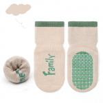 Uued talvised paksud sooja p&otilde;randa sokid poistele t&uuml;drukutele armsad multifilmi libisemisvastased kummisokid vasts&uuml;ndinud v&auml;ikelapsele M beež