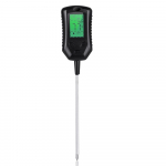 Multifunktsionaalne suure t&auml;psusega pinnase PH tester pinnase niiskuse/PH/temperatuuri p&auml;ikesevalguse intensiivsus must