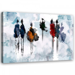 L&otilde;uenditr&uuml;kk Abstract Women Painting 60x40 sinine