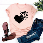 (Aasia suurus)Top Clothing Sweet Armas akvarell Sweet 90ndate vabaaja l&uuml;hikeste varrukatega naiste prindiga Lady Fashion T-s&auml;rk Naiste graafiline T-s&auml;rk S