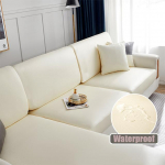 Pu veekindel nahast diivani istmekate elutoa jaoks, veniv kate, m&ouml;&ouml;bli kaitse 15 &uuml;hev&auml;rvilist diivani diivanikatet L-shaped-1pc beež