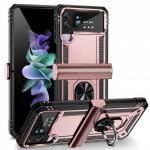 Kukkumiskaitsega magnetiline kokkupandav Funda &uuml;mbris Samsung Galaxy Z Flip4 Flip 4 5g Flip3 Flip 3 libisemiskindlate telefonikoti &uuml;mbriste jaoks for Samsung Z Flip 3 kuld
