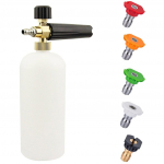 K&otilde;rgsurvepuhastaja 1-liitrine vahtpaagi pihustipuhastus kiire ja 5 tk otsik 29cm*17cm*8cm valge