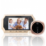 Door Peephole Viewer HD uksekell IR Night Vision Foto Audio Video Ukse turvakaamera 4,3 tolli LCD DigitalAA kuld