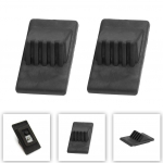 2 tk/komplekt kummipuhvri lisatarvikuid musta v&auml;rvi asendusmaterjalina