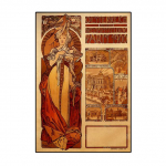 Vintage Woman Alphonse Mucha l&otilde;uendikunsti plakatid ja prinditud l&otilde;uendimaalid seinale Elutoa kodukaunistamise pildid Ilma raamita 60*90cm