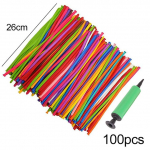 50/100 tk. segav&auml;rviline 16cm/26cm &otilde;hupalliga pulmade s&uuml;nnip&auml;evapeo kaunistus Maagilised &otilde;hupallid Lastele Erinevad lateksist pikad m&auml;nguasjad random color