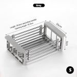 Paks roostevabast terasest valamu &auml;ravoolurest, k&ouml;&ouml;gi puuviljakausid, s&ouml;&ouml;gipulgad, k&ouml;&ouml;giviljapesu, teleskoopne &auml;ravoolukorv, filtrikorv, k&ouml;&ouml;gitarbed Small