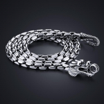 Mood 100 % 925 Sterling H&otilde;be Kaelakee Meeste Vintage Tai h&otilde;be 5 mm 22-24-26 tolli draakoni kett poiss-punk hip-hop ehted 56cm 22 inch
