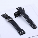 IWWC Pilot lendav neet, ehtsast nahast k&auml;ekell koos peakihiga lehmanahast rihmaga kokkupandav pannal 21, 22 mm 20mm with logo must