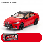 1/24 Scale Toyota Camry Diecast automudeli m&auml;nguasi, tagasit&otilde;mmatav m&auml;nguasi koos heli ja valgusega lastele V&auml;ikelaste poiste t&uuml;drukute kingituste kollektsioon 1/24-20.5x9x6.2cm punane