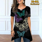 Naiste &uuml;mara kaelusega avara T-s&auml;rgi &uuml;laosa Elegance T-s&auml;rk l&uuml;hikeste varrukatega libliktr&uuml;kiga Pullover Suvine vabaaja T-s&auml;rgid Naiste topid S