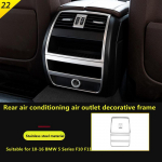 Suitable for BMW 10-16 5 Series F10 F11 interior modification rear seat air conditioning decorative frame panel auto 3pcs