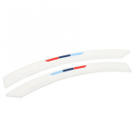 40 X 3,8 cm auto velje kulmude kaitse rattakaare liistud kummist kleebised dekoratiivse riba kaitseraua kaitse White 2PCS white