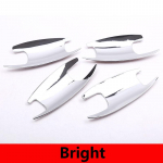 For Mercedes Benz E Class W213 2016-2022 ABS Matt blackBright/carbon fiber Car Door Bowl Cover Trim sticker Car carbon fiber
