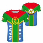 Eritrea lipu T-s&auml;rk Meeste T-s&auml;rk L&uuml;hikeste varrukatega T-s&auml;rk Tasuta kohandatud nimenumber Eritrea osariigi kampsun Oversized dressipluus XXXL