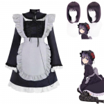 Anime Marin Kitagawa Minu kleit Kallis Cosplay neiu peakate parukas kaelakee kleit Kuroe Shizuku Lolita Halloweeni kost&uuml;&uuml;m L-(Costume+Wig)