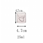 Tere kohvikruus Topeltkristallkoljupea klaasist tassi viski veini viina baari klubi &otilde;lle veini klaas A