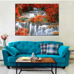 5D isetehtud teemantmaal, maastik tikandid mosaiikkunst Pilt kividest kaunistus kingitus Full Round 30x40cm