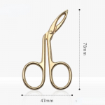 Professiona k&uuml;&uuml;narnuki kulmutangid klambrid k&auml;&auml;rid pintsetid kuldsed h&otilde;bedased sirged kulmude kitkumise meigiilu t&ouml;&ouml;riist Uus