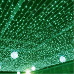 8 v&auml;rvi kardina vaniku Led stringi tulede festival j&otilde;ulukaunistus 8 režiimi USB-kaugjuhtimispult P&uuml;hade haldjavalgustid magamistoas kodus 3M(W)x3M(H) 300 LEDS roheline
