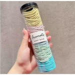 100tk/partii Juuksepaelad Solid Color Elastne Kummipael Juuksepael Peapael Scrunchie Juukseaksessuaarid