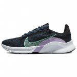 Nike SuperRep Go 3 Flyknit Next Nature Armory Navy Green Glow naiste tossud, mustad erksad-lillad DH3393-002 36