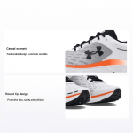 Under Armour Charged Assert 10 Valge Must Oranž Meeste Tossud 3026175-101 40