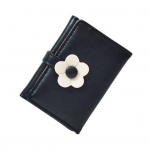 Naiste rahakott Luksuslik kunstnahast lillenupp Kolmekordne mitme pesaga kaardihoidja L&uuml;hike &otilde;huke m&uuml;ndikott Rahakohver kott t&uuml;drukutele kingitus heleroheline v&auml;rv