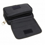 Meeste kunstnahast rahakott Krediitkaardi telefonihoidik Juhuslik rippuv rihmakott must