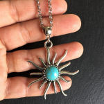 Bohemian Sun Ripats Kaelakee P&auml;ikeseprill T&uuml;rkiis Ehete Kaelakee Naistele T&uuml;drukutele