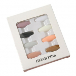 8 tk Candy Color plastikust turvasall n&ouml;&ouml;pn&otilde;el Loor n&otilde;el siidist salli klamber kokkupuutevastane sallin&otilde;el Sall pannal Moodsad aksessuaarid