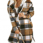 Mantel Kapuutsiga pingutusn&ouml;&ouml;r keerutatud mustriga kontrastne v&auml;rv paks kootud &uuml;hev&auml;rviline pikk varrukas keskmise pikkusega taskud poolitatud 2XL khaki