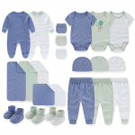 Kiddiezoom Newborn 22 tk Full Moon Gift Set Unisex 100% puuvillane beebikomplekt beebip&uuml;ksid /Pikkad varrukad / L&uuml;hikesed varrukad / P&uuml;ksid / M&uuml;ts / Kindad / Tekk 0-3Months