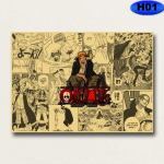 Vintage jaapani anime plakatid j&otilde;upaberist tr&uuml;kised plakatid kodusisustus &Otilde;ppet&ouml;&ouml; elutoa baari kaunistus maalimine seinakleebis 30x21cm