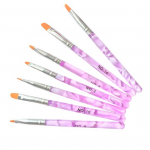 7 tk Salongi manik&uuml;&uuml;r DIY k&uuml;&uuml;nekunsti pintsliga pliiatsi lakiga v&auml;rvimisriistade komplekt