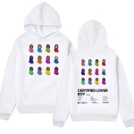 R&auml;ppar Drake Hoodies Certified Lover Boy Print Unisex Naiste Y2k Hoodie Hip Hop Pusad Pullovers Unisex dressitopsid R&otilde;ivad S white