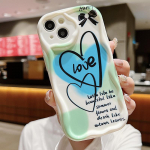 Doodle Hearts pehme TPU &uuml;mbris Vivo Y27 Realme C55 C53 OPPO IPhone 15 Tecno Spark 10 Pro Redmi Note 12 Note 11 Pro Samsung S23 Ultra A53 A52 kaanele Infinix Hot 10 Play
