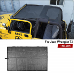 P&auml;ikesevari, t&auml;isv&otilde;rkkattega &uuml;lemine UV-vastane kate Jeep Wrangler TJ 1997-2006 jaoks, mis tagab UV-kaitse, must 159cm*111.5cm