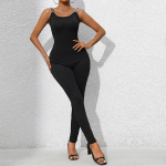 Spring Halter Jumpsuit must liibuv Lihtsad seksikad &otilde;hukesed naistep&uuml;ksid S must