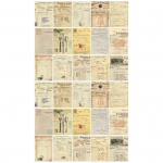 Suurep&auml;rane l&otilde;igatav mitmeotstarbeline kerge isetegemise vintage-scrapbooking-paber kirjatarvete k&auml;siraamatu paber D