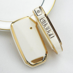 4 nupuga auto v&otilde;tme&uuml;mbrise kate Kia Sportage 2023 Kia Ray Sorento Soul Telluride Cerato 2020 K5 K8 2022 TPU Shell Fobi hoidiku jaoks 4A Button Key Case valge