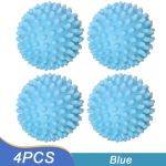 4 tk PVC kuivatipalli korduvkasutatav pesupall pesumasina kuivatamise kangapehmendaja pall koduriiete puhastust&ouml;&ouml;riistade tarvikutele 4Pcs