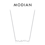 MODIAN Classic Design 925 Sterling Silver Letter Mama ripats kaelakee naistele Ema Mama emadep&auml;eva s&uuml;nnip&auml;evaks j&otilde;ulukink h&otilde;be