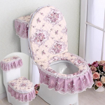 3tk/komplekt, pitstikandid, eemaldatav WC-poti kate, tolmukindel pehme WC-istme r&otilde;ngas padi kodukaunistus tualettruumi kate 3pcs