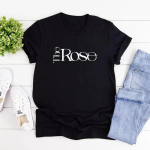 Rose Kpop T-s&auml;rk Back To Me S&auml;rk Korea Group Tee Naiste Graafilised T-s&auml;rgid L&uuml;hikeste varrukatega T-s&auml;rk T&auml;navar&otilde;ivad Top naiste riided XL