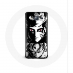 &Uuml;mbris Samsung Galaxy J3 2016 Goku Naruto Luffy &uuml;heosalise Dragon Ball Z mustvalge taustaga anime manga jaoks