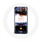 &Uuml;mbris Samsung Galaxy Grand Prime Formula 1 Max Verstappen F1 Driveri jaoks, must punane ja kollane