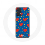 Coque pour Samsung Galaxy A13 4G / A13 4G Lite BTS Bangtan Gar&ccedil;ons BT21 TATA de V Fond Bleu